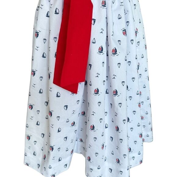 PRETTY ORIGINALS | White | HAND SMOCKED NAVY DRESS - Picture 12 of 13